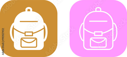 Backpack Vector Icon