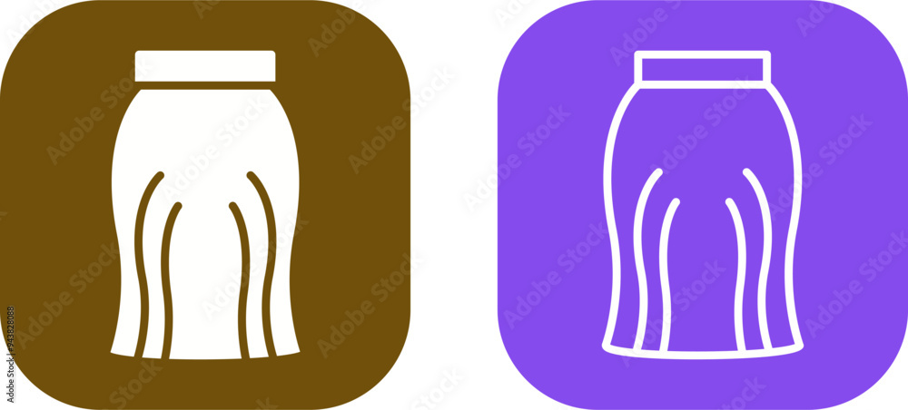 Skirt Vector Icon Skirt Vector Icon