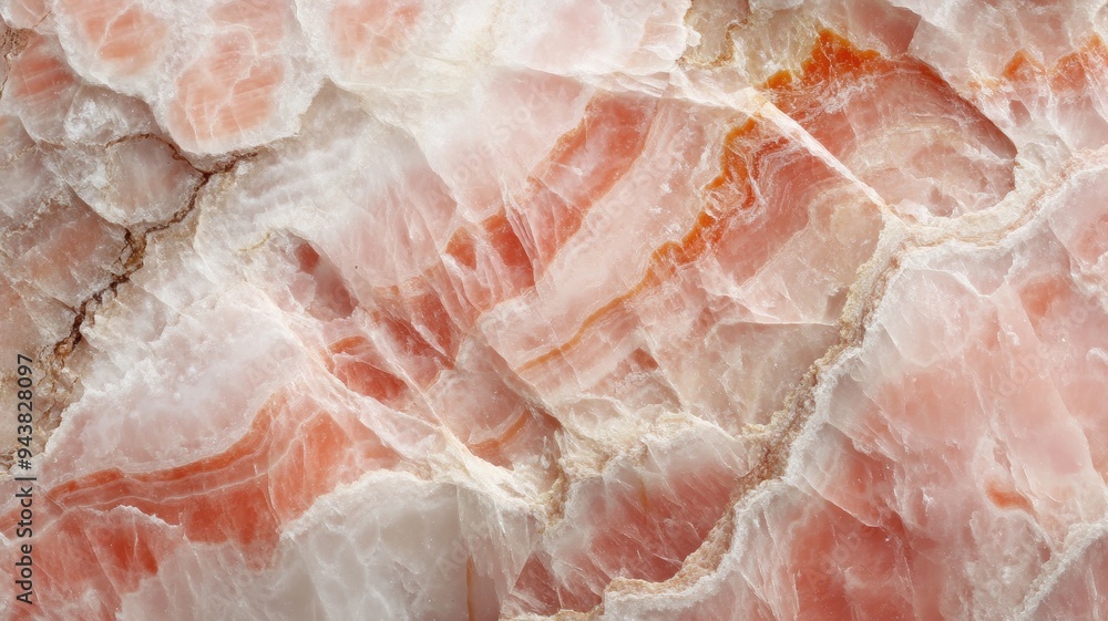 Detailed petalite crystal with soft pink color and polished clarity Detailed petalite crystal with soft pink color and polished clarity