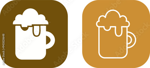Pint of Beer Vector Icon