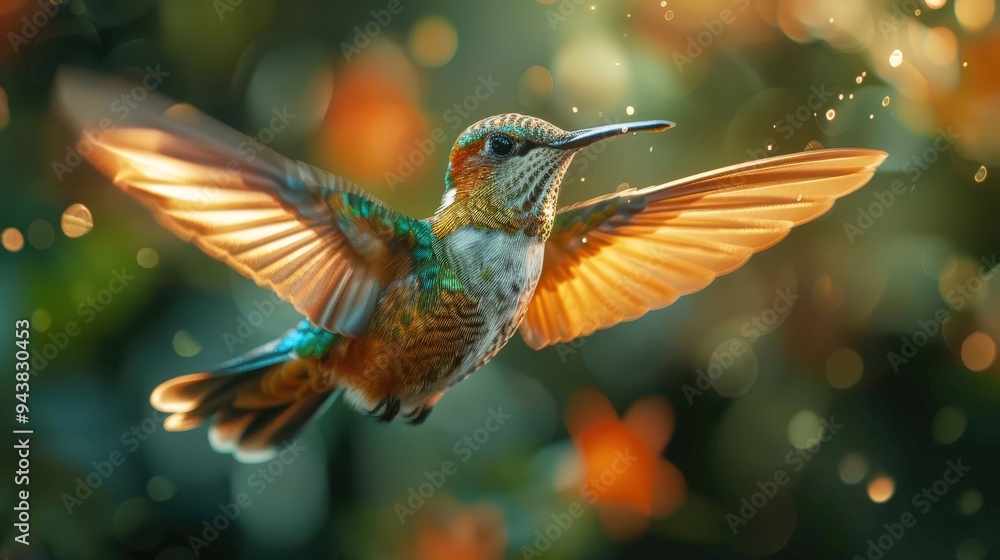 Fototapeta premium Hummingbird in Flight