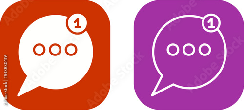 Message Bubbles Vector Icon