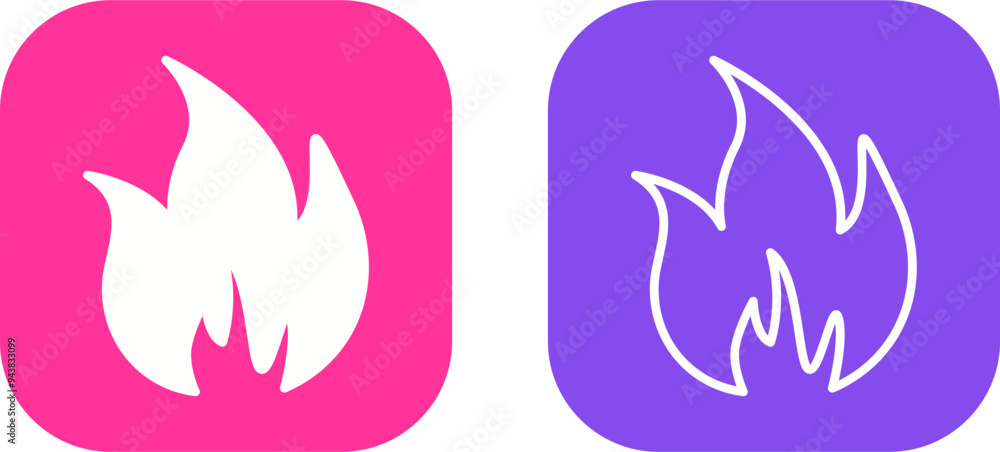 Flame Vector Icon Flame Vector Icon