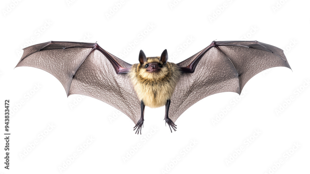 Obraz premium Majestic Bat Silhouetted Against Night Sky