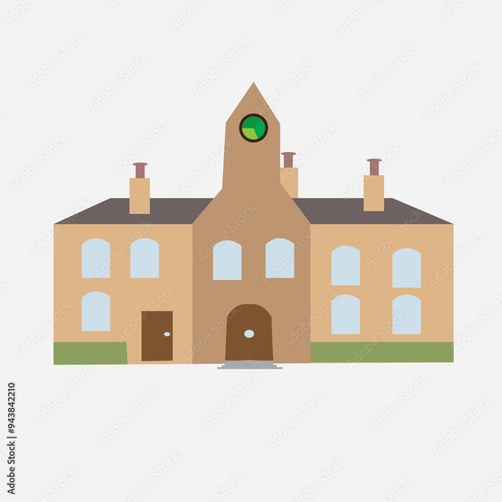 house on a white background house on a white background
