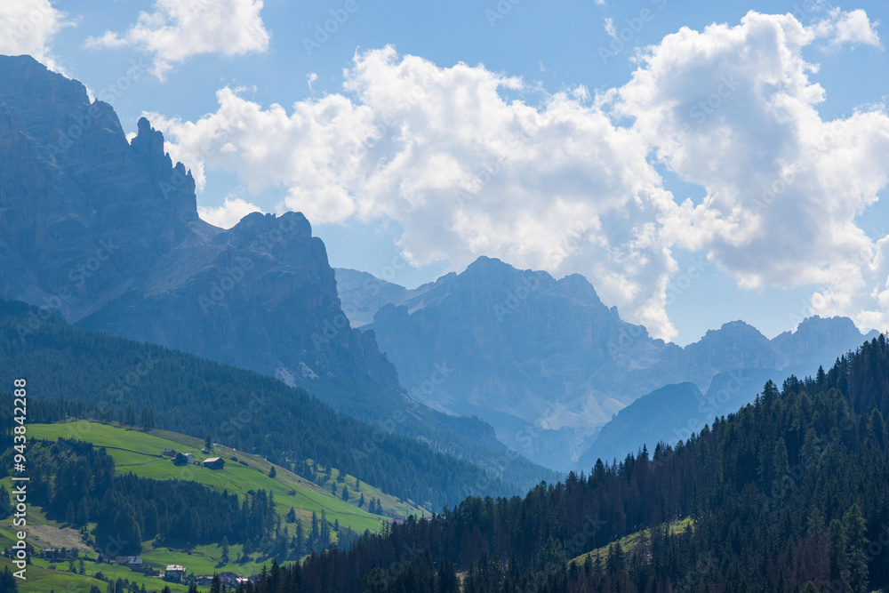 Fototapeta premium Hiking near La Villa - Val Badia - Alta Badia - Italy
