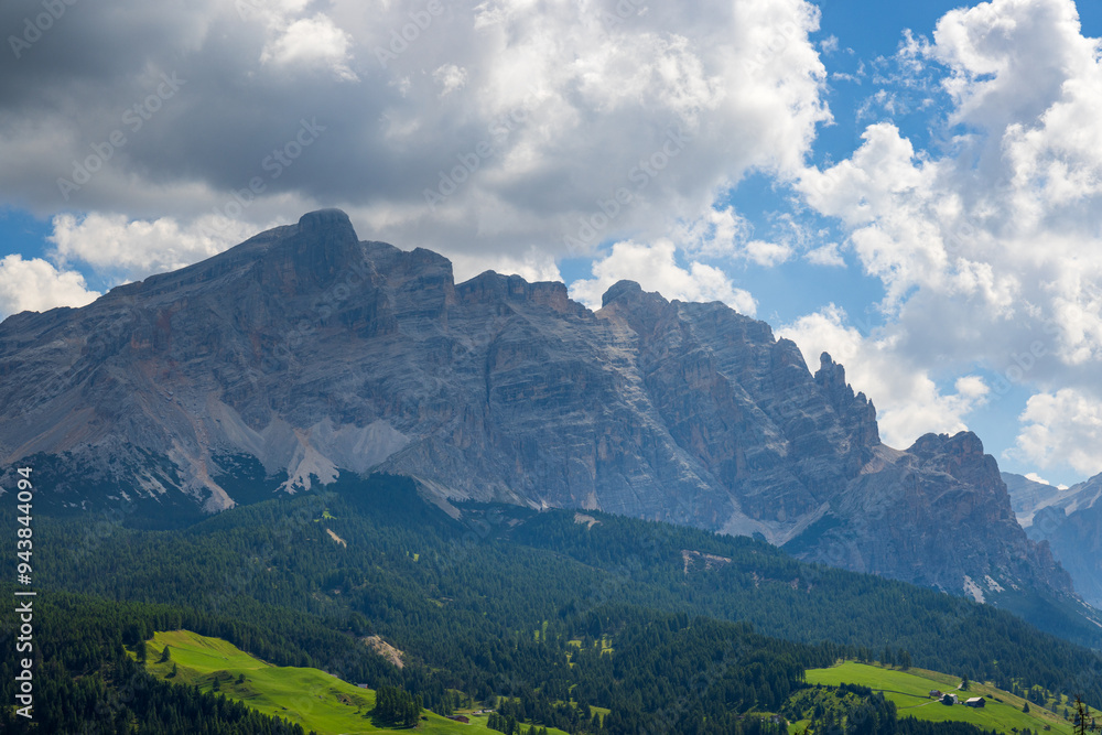 Naklejka premium Hiking near La Villa - Val Badia - Alta Badia - Italy