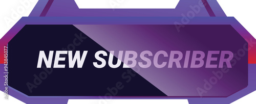 Colorful new subscriber announcement, perfect for welcoming viewers and celebrating increasing followers