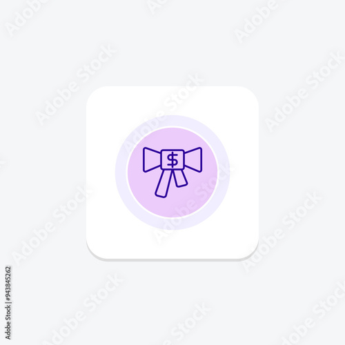 Bonus Ribbon icon, ribbon, reward, recognition, incentive, editable vector, pixel perfect, illustrator ai file