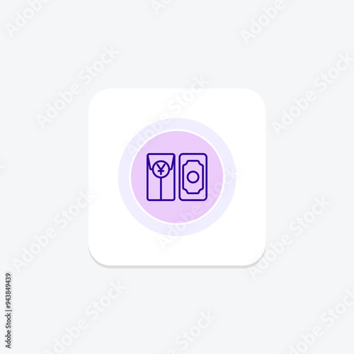 Red Envelope icon, red, gift, money, tradition line icon, editable vector icon, pixel perfect, illustrator ai file