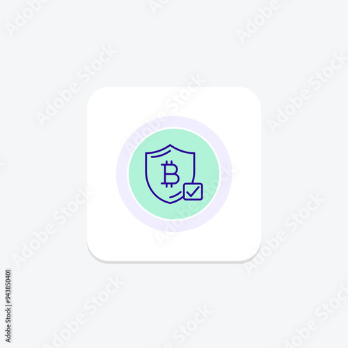 Digital Currency icon, currency, cryptocurrency, virtual, decentralized line icon, editable vector icon, pixel perfect, illustrator ai file