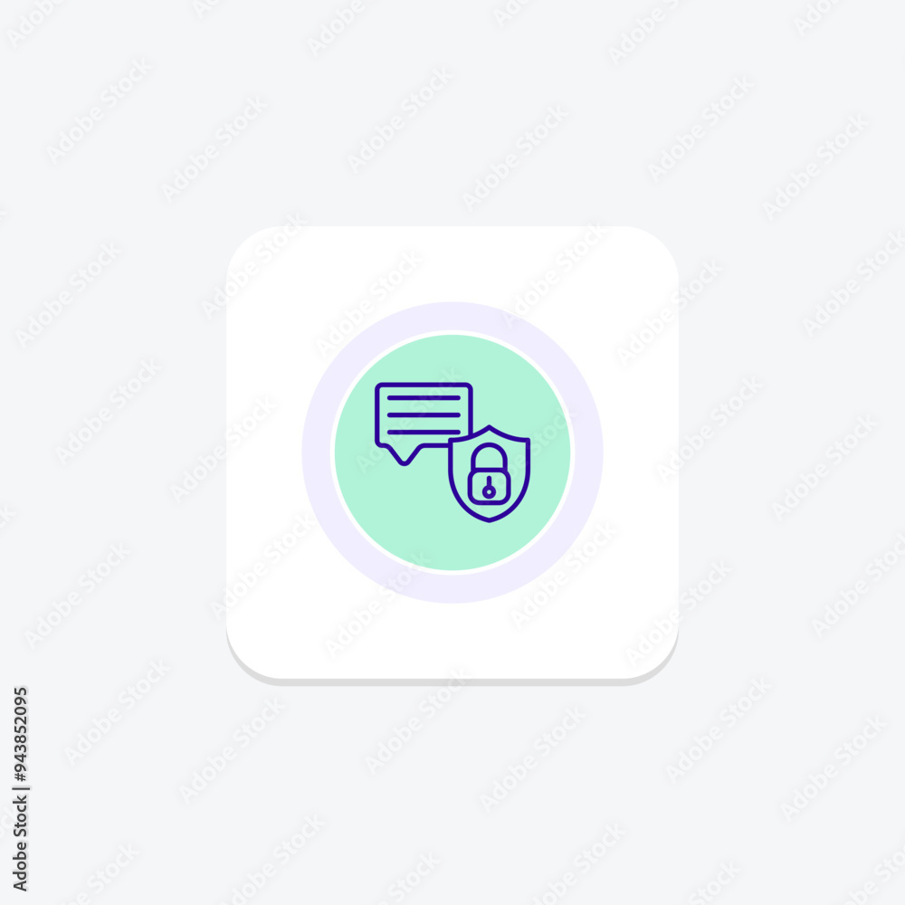 Secure Communication icon, communication, security, protection, cyber line icon, editable vector icon, pixel perfect, illustrator ai file Secure Communication icon, communication, security, protection, cyber line icon, editable vector icon, pixel perfect, illustrator ai file