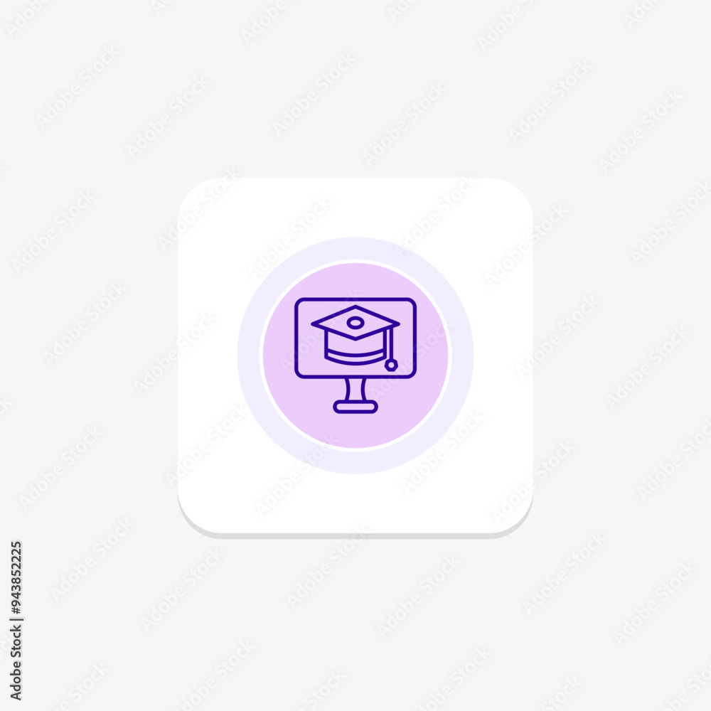E Learning icon, education, icon, student, success line icon, editable vector icon, pixel perfect, illustrator ai file E Learning icon, education, icon, student, success line icon, editable vector icon, pixel perfect, illustrator ai file