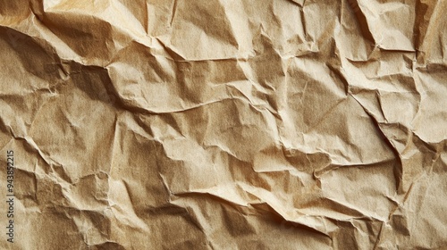 Wallpaper Mural A textured background of crumpled brown paper, offering a rustic and natural look. Torontodigital.ca