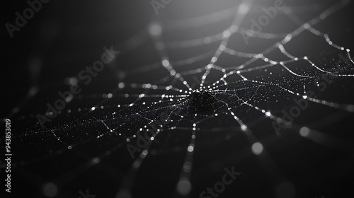 A digitally generated spider web background, perfect for Halloween decorations and spooky-themed designs.