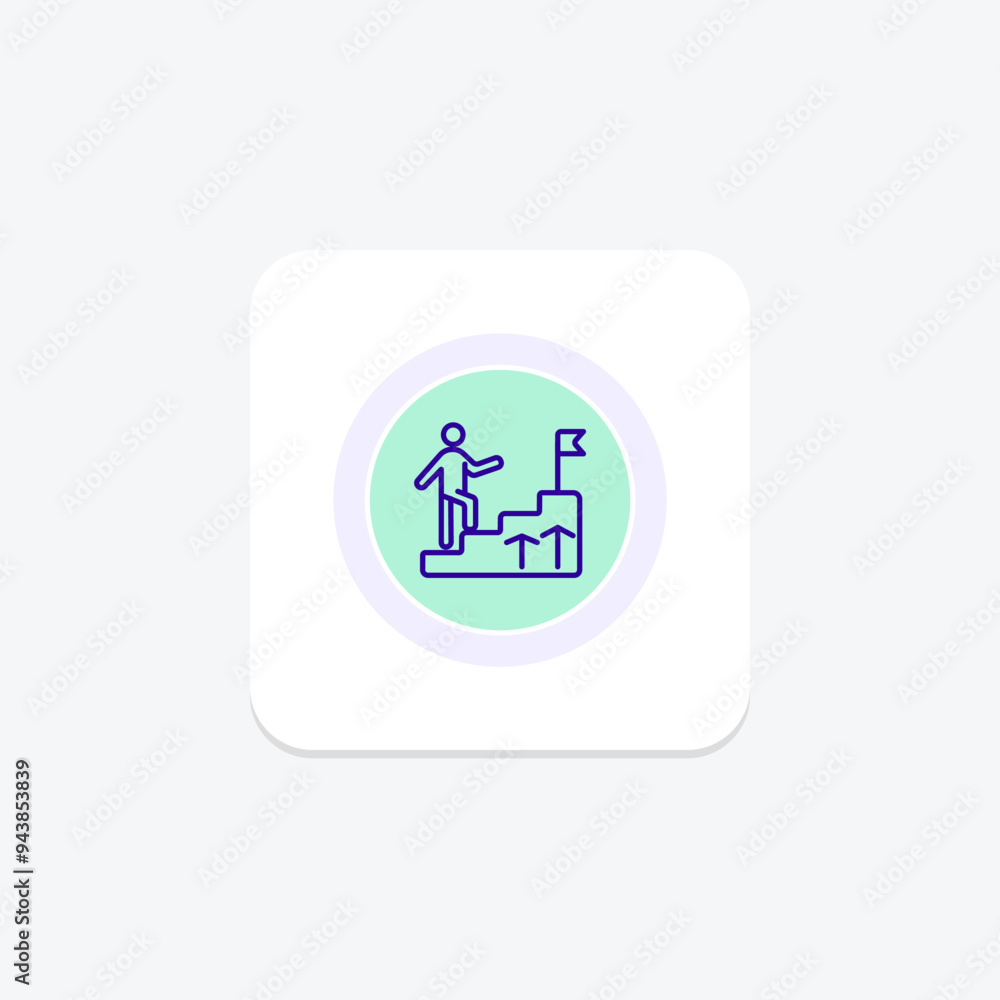 Career Development icon, professional development, career growth, career advancement, career planning line icon, editable vector icon, pixel perfect, illustrator ai file Career Development icon, professional development, career growth, career advancement, career planning line icon, editable vector icon, pixel perfect, illustrator ai file