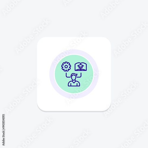 Project-based Learning icon, pbl, project-based education, project-based instruction, project-based curriculum line icon, editable vector icon, pixel perfect, illustrator ai file