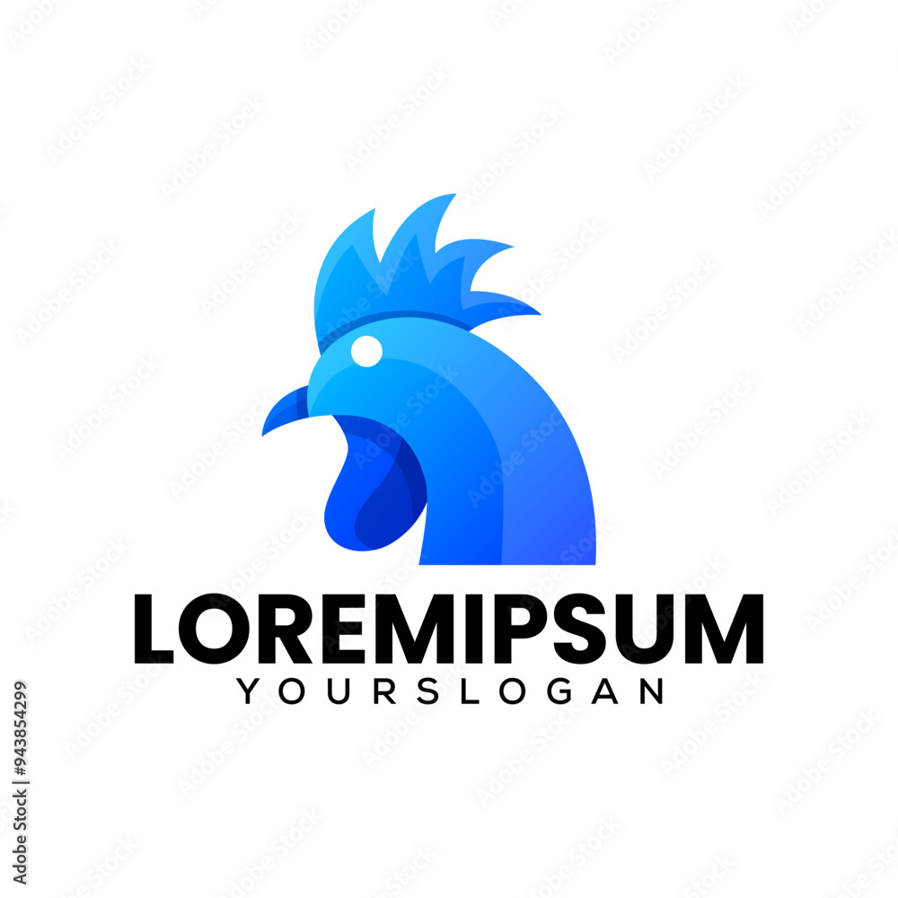 creative rooster abstract logo design creative rooster abstract logo design
