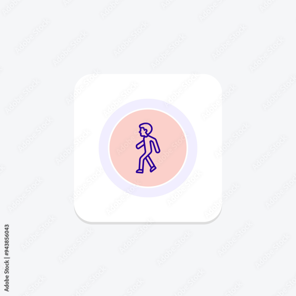 Walking icon, walk, hike, stroll, stride line icon, editable vector icon, pixel perfect, illustrator ai file Walking icon, walk, hike, stroll, stride line icon, editable vector icon, pixel perfect, illustrator ai file