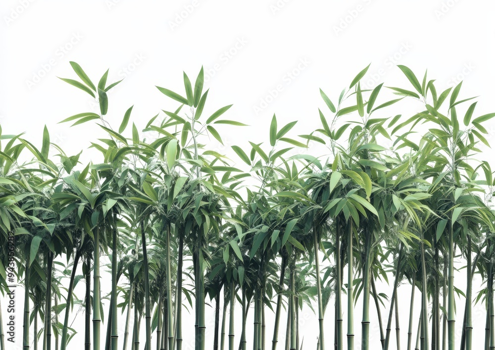 Obraz premium A bamboo forest in the mountains of China.