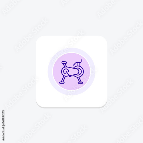 Stationary Bike icon, bike, cycling, cardio, workout line icon, editable vector icon, pixel perfect, illustrator ai file Free Download Stationary Bike icon, bike, cycling, cardio, workout line icon, editable vector icon, pixel perfect, illustrator ai file - GFXLoad