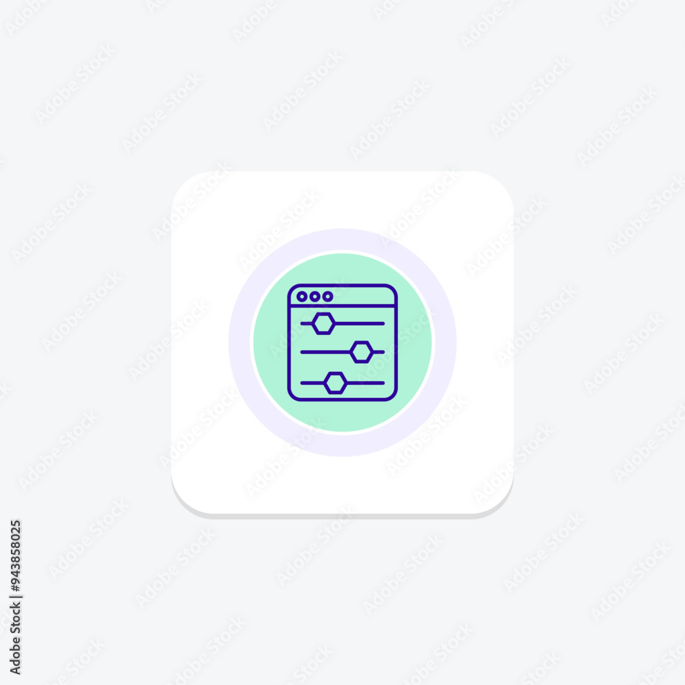 Customization icon, gaming, game, personalization, options line icon, editable vector icon, pixel perfect, illustrator ai file Customization icon, gaming, game, personalization, options line icon, editable vector icon, pixel perfect, illustrator ai file