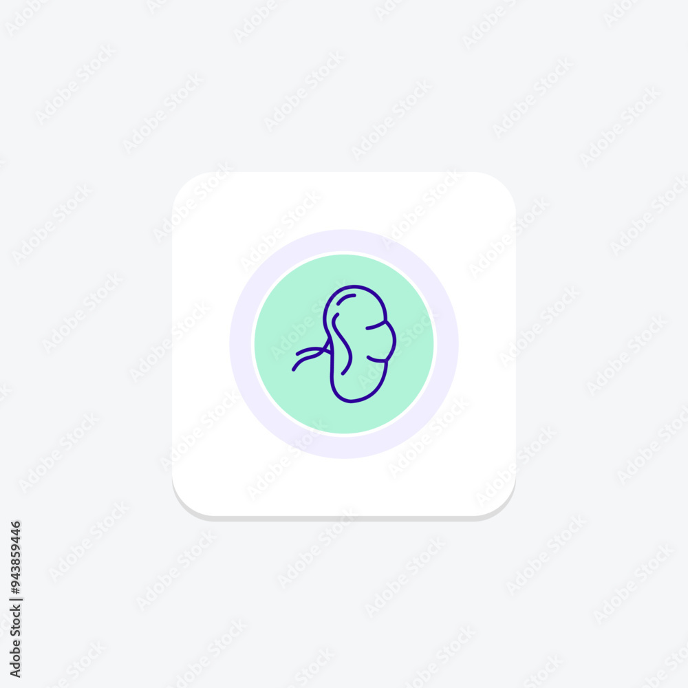 Spleen line icon , vector, pixel perfect, illustrator file Spleen line icon , vector, pixel perfect, illustrator file