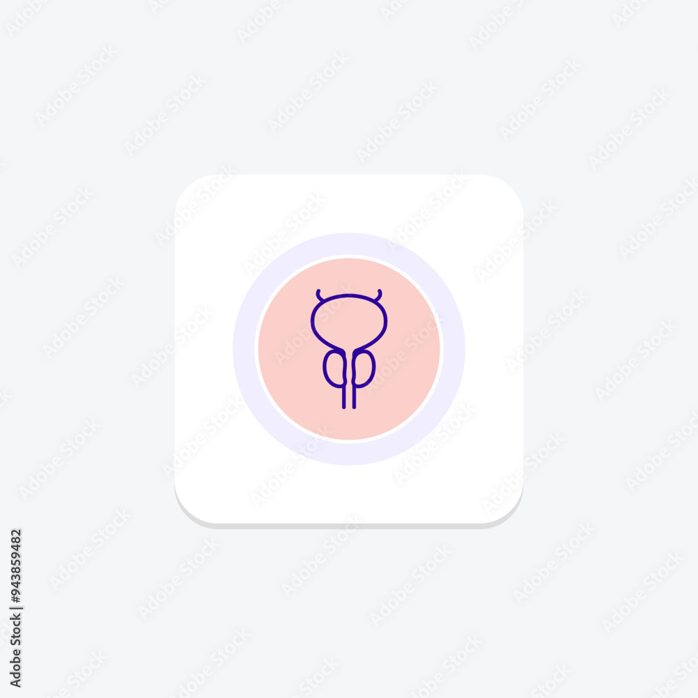 Prostate line icon , vector, pixel perfect, illustrator file Prostate line icon , vector, pixel perfect, illustrator file