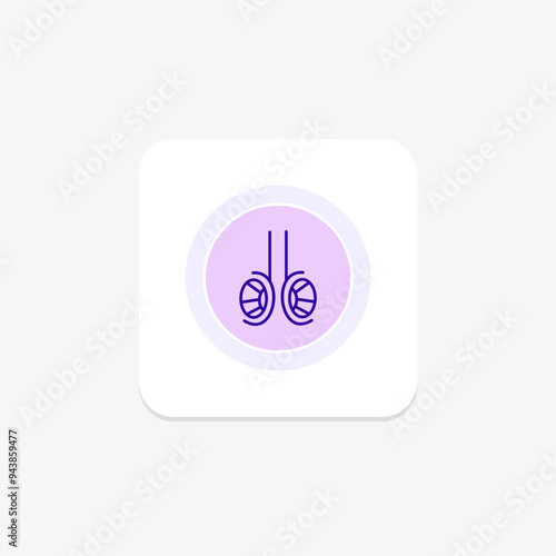 Testes line icon , vector, pixel perfect, illustrator file