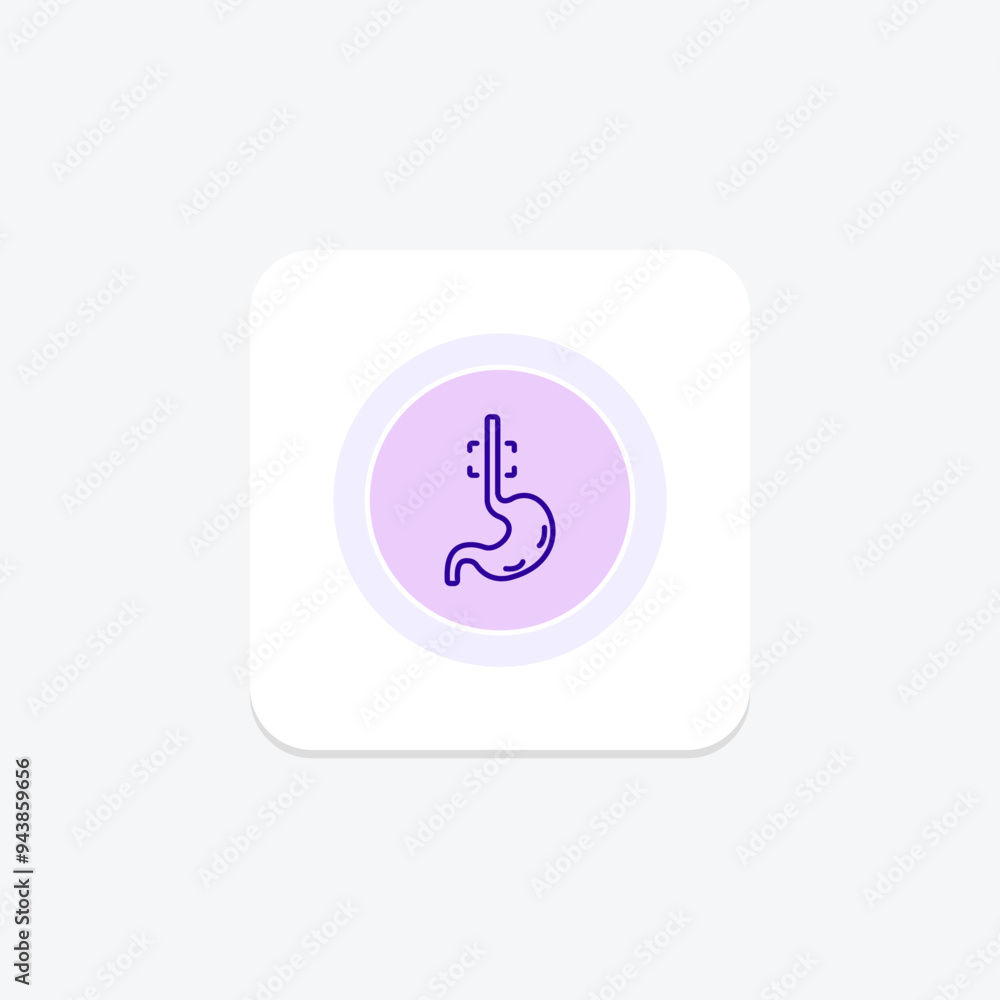 Esophagus line icon , vector, pixel perfect, illustrator file Esophagus line icon , vector, pixel perfect, illustrator file
