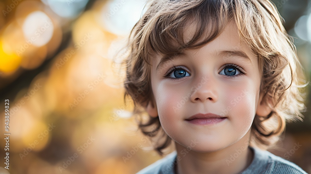 A close-up portrait of a young boy with curly hair and bright blue eyes, set against a blurred background. A close-up portrait of a young boy with curly hair and bright blue eyes, set against a blurred background.