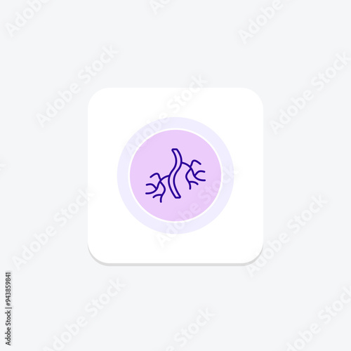 Blood Vessels line icon , vector, pixel perfect, illustrator file