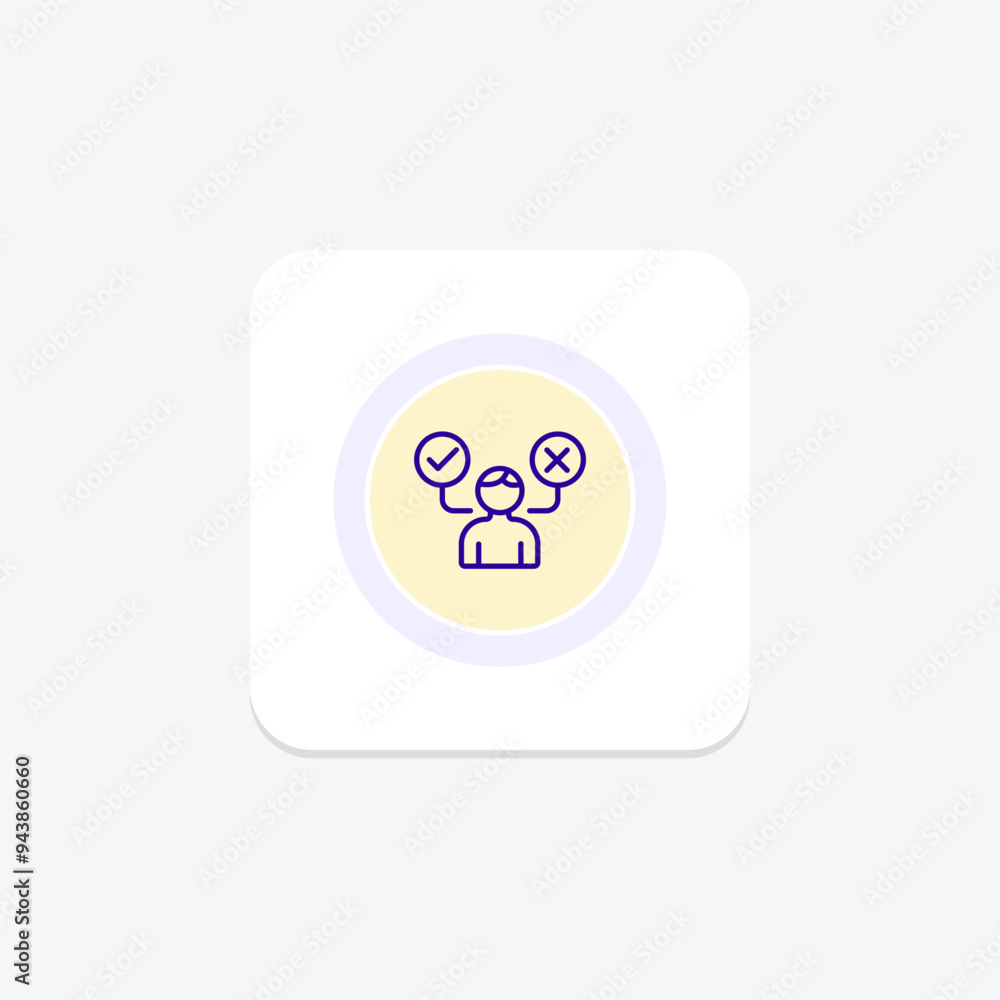 Thoughtful Decision Maker icon, decisionmaker, leadership, thoughtful, considerate line icon, editable vector icon, pixel perfect, illustrator ai file Thoughtful Decision Maker icon, decisionmaker, leadership, thoughtful, considerate line icon, editable vector icon, pixel perfect, illustrator ai file