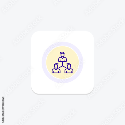 Team Building Expert icon, teambuilding, leadership, expert, teamwork line icon, editable vector icon, pixel perfect, illustrator ai file