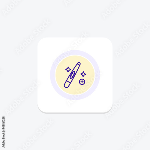 Pregnancy Test icon, test, mom, motherhood, expectant line icon, editable vector icon, pixel perfect, illustrator ai file