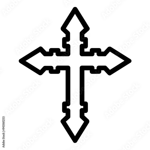 christian cross icon