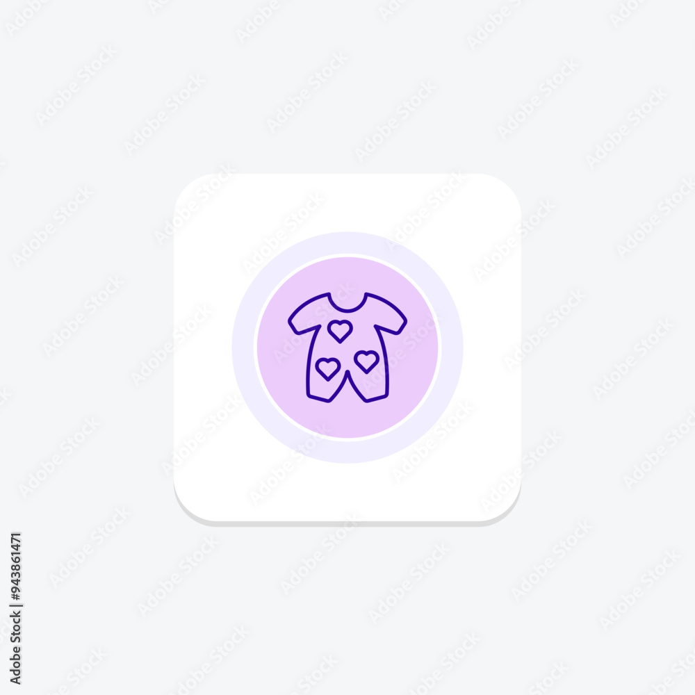 Baby Onesie icon, onesie, infant, clothing, garment line icon, editable vector icon, pixel perfect, illustrator ai file Baby Onesie icon, onesie, infant, clothing, garment line icon, editable vector icon, pixel perfect, illustrator ai file