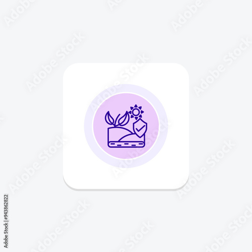 Protecting Nature icon, protecting, nature, preservation, conservation line icon, editable vector icon, pixel perfect, illustrator ai file