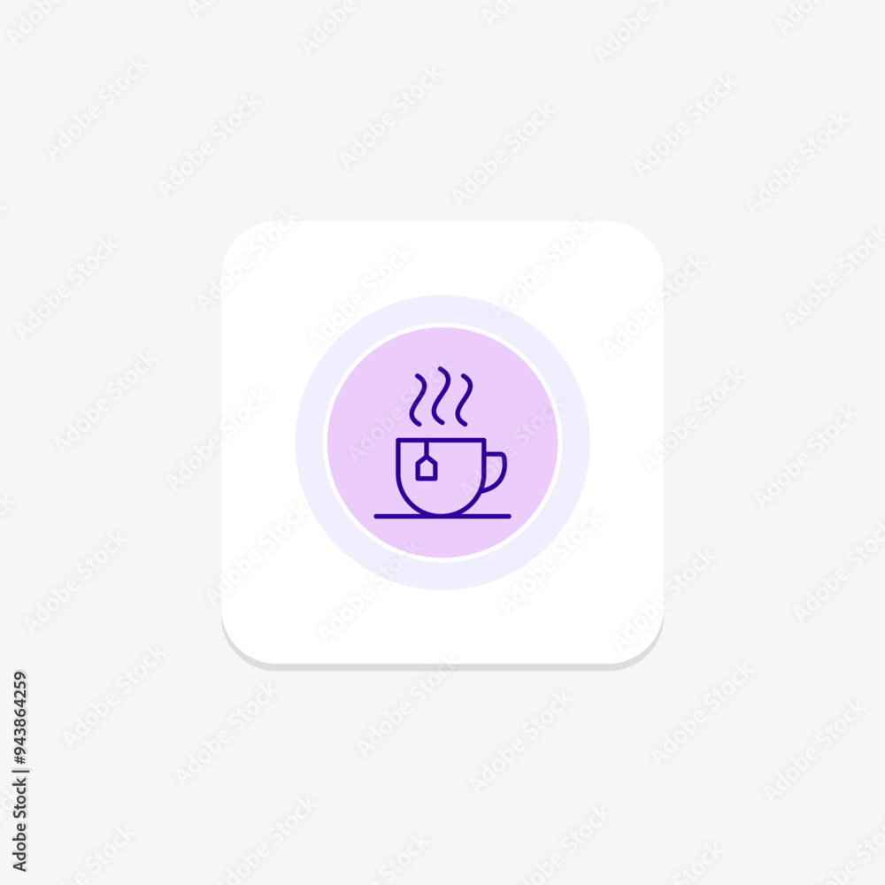 Office Tea Cup line icon , vector, pixel perfect, illustrator file Office Tea Cup line icon , vector, pixel perfect, illustrator file