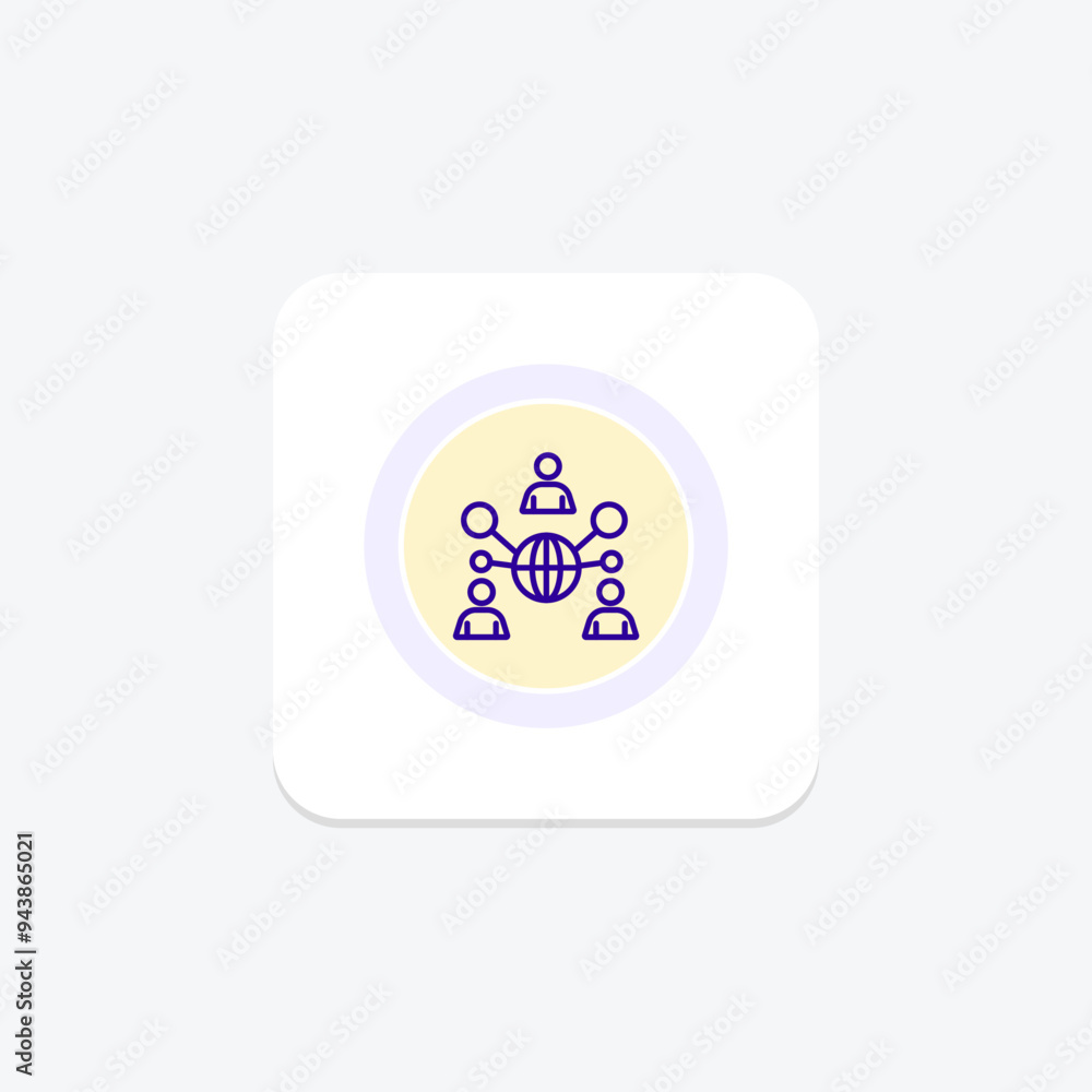 Partnership Network icon, network, partnership, collaboration, teamwork line icon, editable vector icon, pixel perfect, illustrator ai file Partnership Network icon, network, partnership, collaboration, teamwork line icon, editable vector icon, pixel perfect, illustrator ai file
