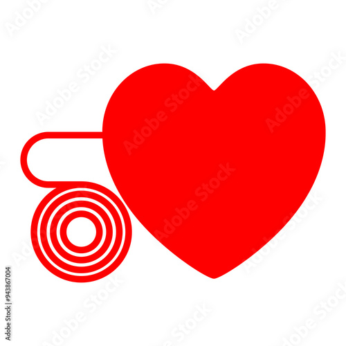 AED Automated External Defibrillator Symbol Sign, Vector Illustration, Isolate On White Background Label. EPS10