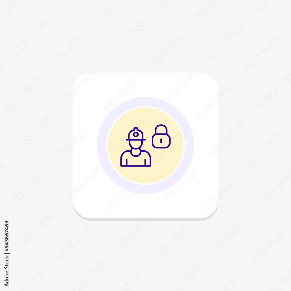 Locksmith line icon , vector, pixel perfect, illustrator file Locksmith line icon , vector, pixel perfect, illustrator file