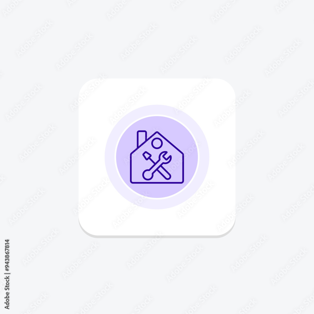 Renovation line icon , vector, pixel perfect, illustrator file Renovation line icon , vector, pixel perfect, illustrator file