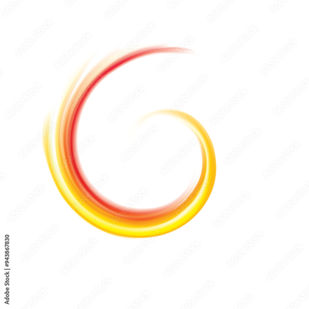 Ripple radial vibrant glossy golden template and space for text in glowing white center. Curvy art effect wavy fluid surface vivid terracotta color. Mixed fresh lemonade of citrus fruit dessert syrup 
