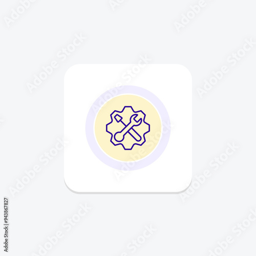 Fixing Process line icon , vector, pixel perfect, illustrator file