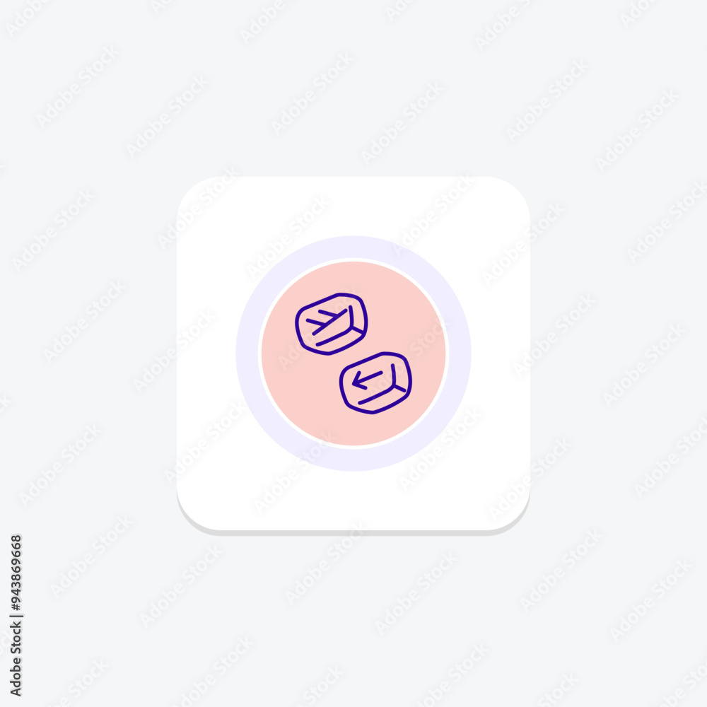 Celtic Rune Stone icon, rune stone, irish, symbol, stone line icon, editable vector icon, pixel perfect, illustrator ai file Celtic Rune Stone icon, rune stone, irish, symbol, stone line icon, editable vector icon, pixel perfect, illustrator ai file