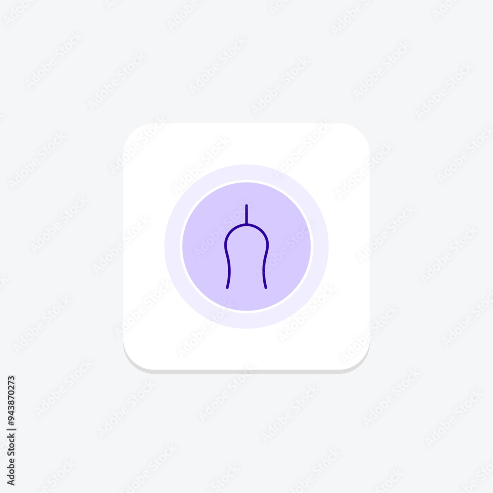 Fototapeta premium Wishbone icon, thanksgiving, tradition, bone, break line icon, editable vector icon, pixel perfect, illustrator ai file