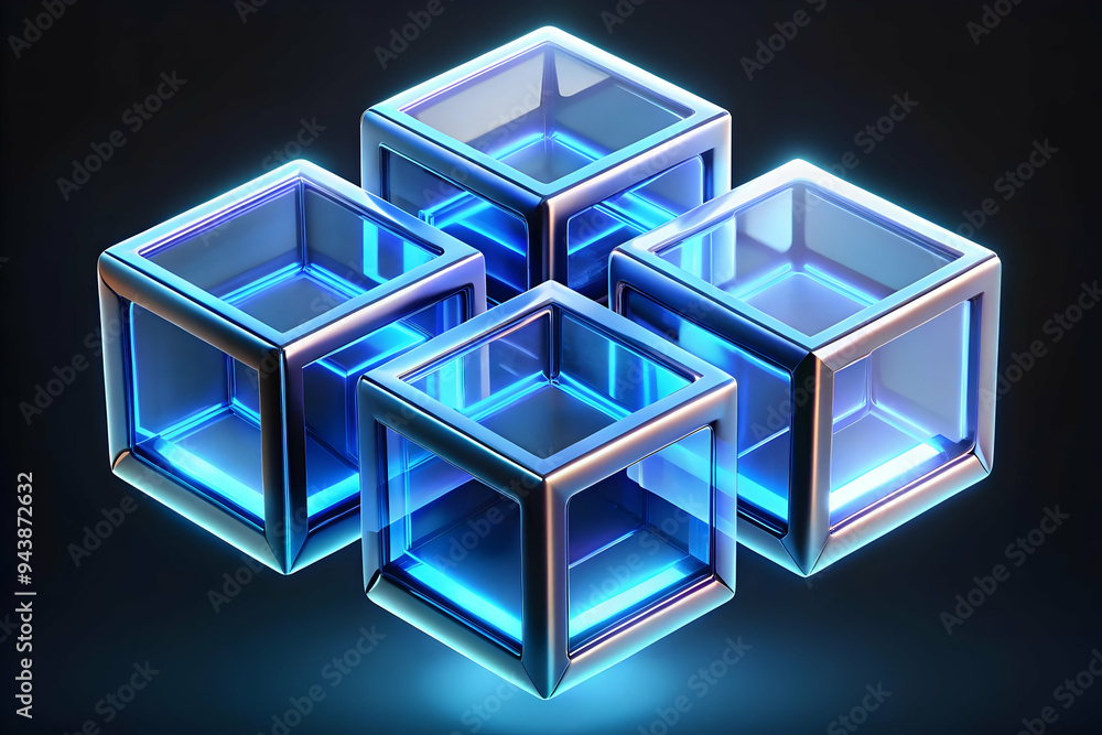 3D Abstract glowing cubes forming a juice glass outline concept as Glowing cubes arrange themselves into the outline of a juice glass set against a deep dark background. The camera rotates around the 3D Abstract glowing cubes forming a juice glass outline concept as Glowing cubes arrange themselves into the outline of a juice glass set against a deep dark background. The camera rotates around the