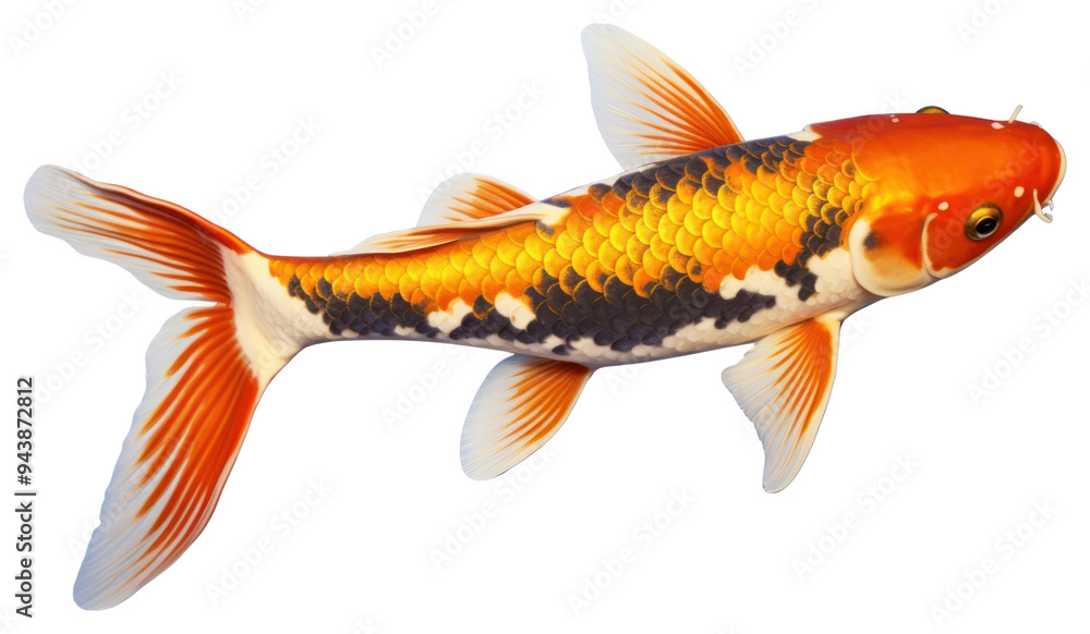 Fototapeta premium PNG Goldfish animal carp koi.