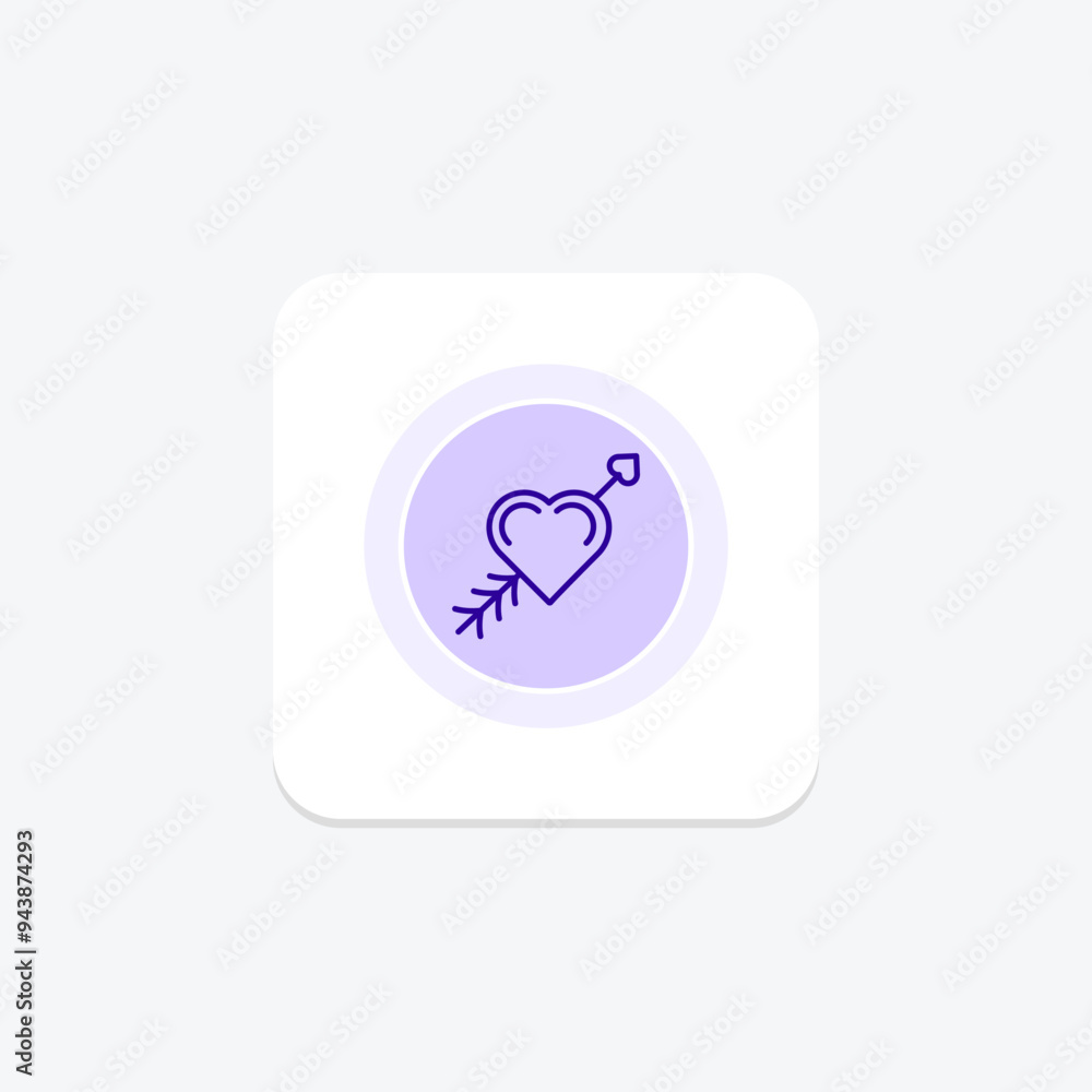 Love Arrows icon, arrows, love, romance, weapon line icon, editable vector icon, pixel perfect, illustrator ai file Love Arrows icon, arrows, love, romance, weapon line icon, editable vector icon, pixel perfect, illustrator ai file